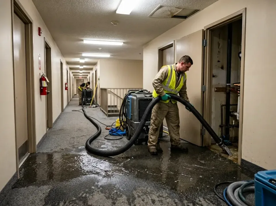 multi-unit-apartment-hallway-f-005 — frequently asked questions, Emergency Burst Pipe Water Extraction & Removal in Lithia S…